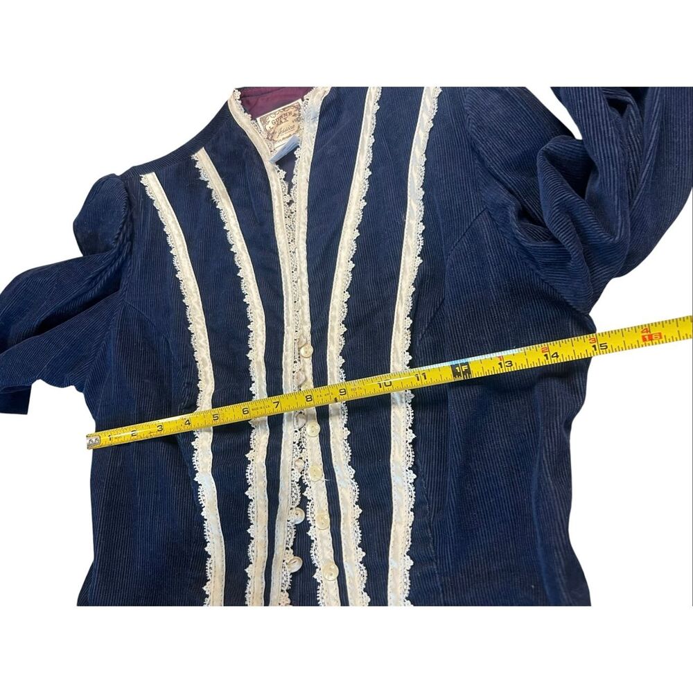 Gunne Sax vintage 70’s prairie Victorian velvet romantic  jacket 7 regancycore - Picture 6 of 8